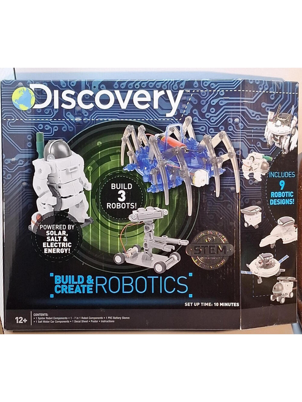 Discovery Build and Create Robotics Kit- Create Three Robots From Scratch Sealed